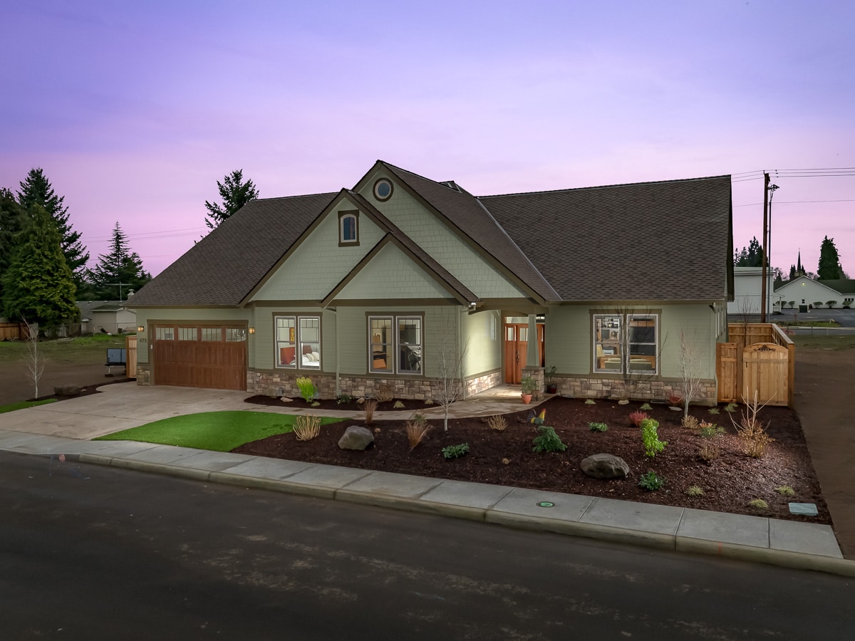 Transitional Craftsman Ranch Home